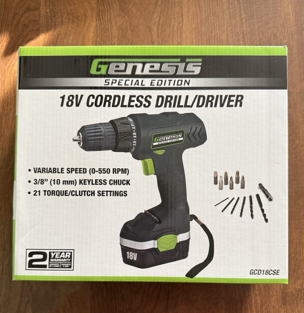 Genesis Special Edition 18v Cordless Drill/Driver