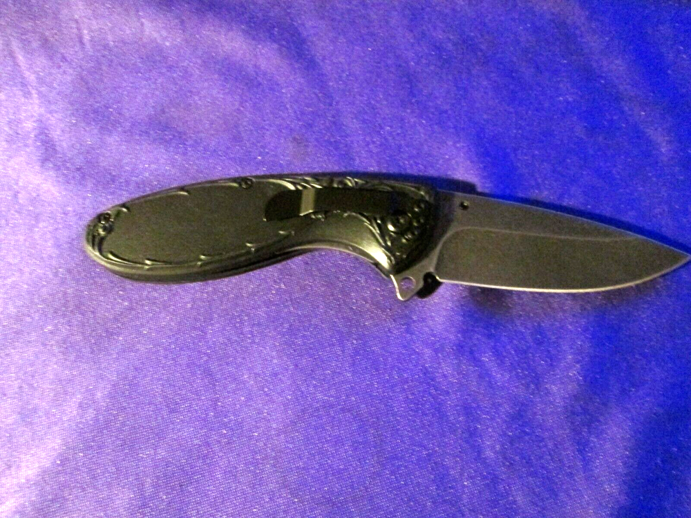 RITE EDGE 4 1/2" 3D PRINTED WOLF FOLDER LOCKBACK KNIFE WITH BELT CLIP #W32