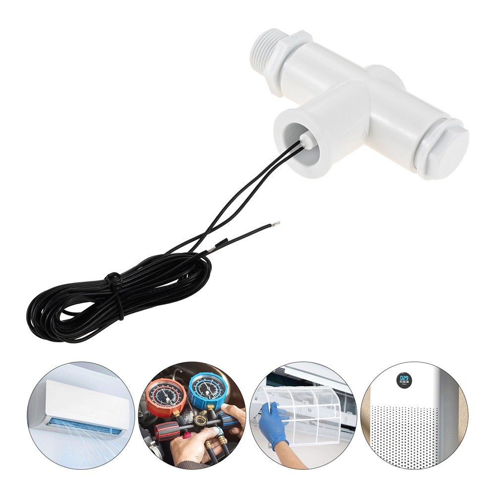 2/6Pack White SS1 Float Switch with 3/4 Inch Adaptor and 6FT Wire