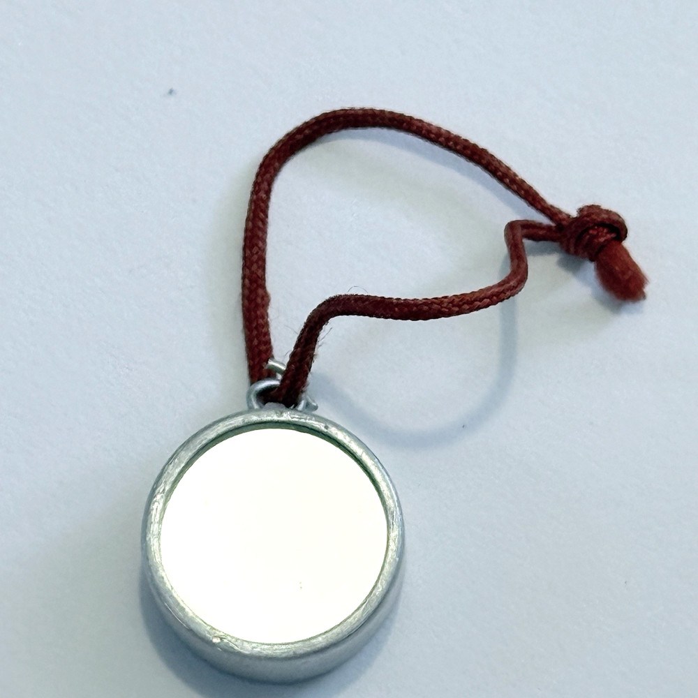 Vintage Working Mini Compass Charm with Mirror Back 3/4" Diameter