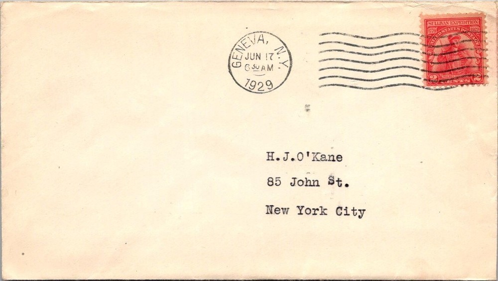FDC 1929 SC #657 No Cachet - Geneva NY - Single - J26689