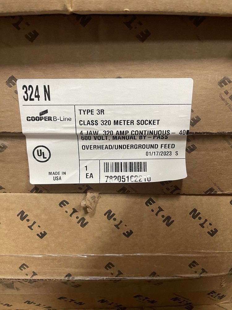 400 / 320 Amp Meter Base / Socket Bundled w/ 2 200A Main Breakers / Discounnects