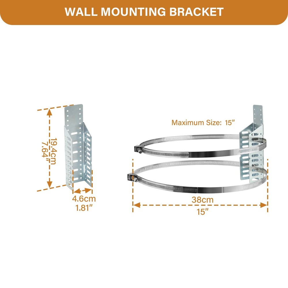 Solimeta 4.5 Gallon Potable Water Expansion Tank With Adjustable Wall Mountin...