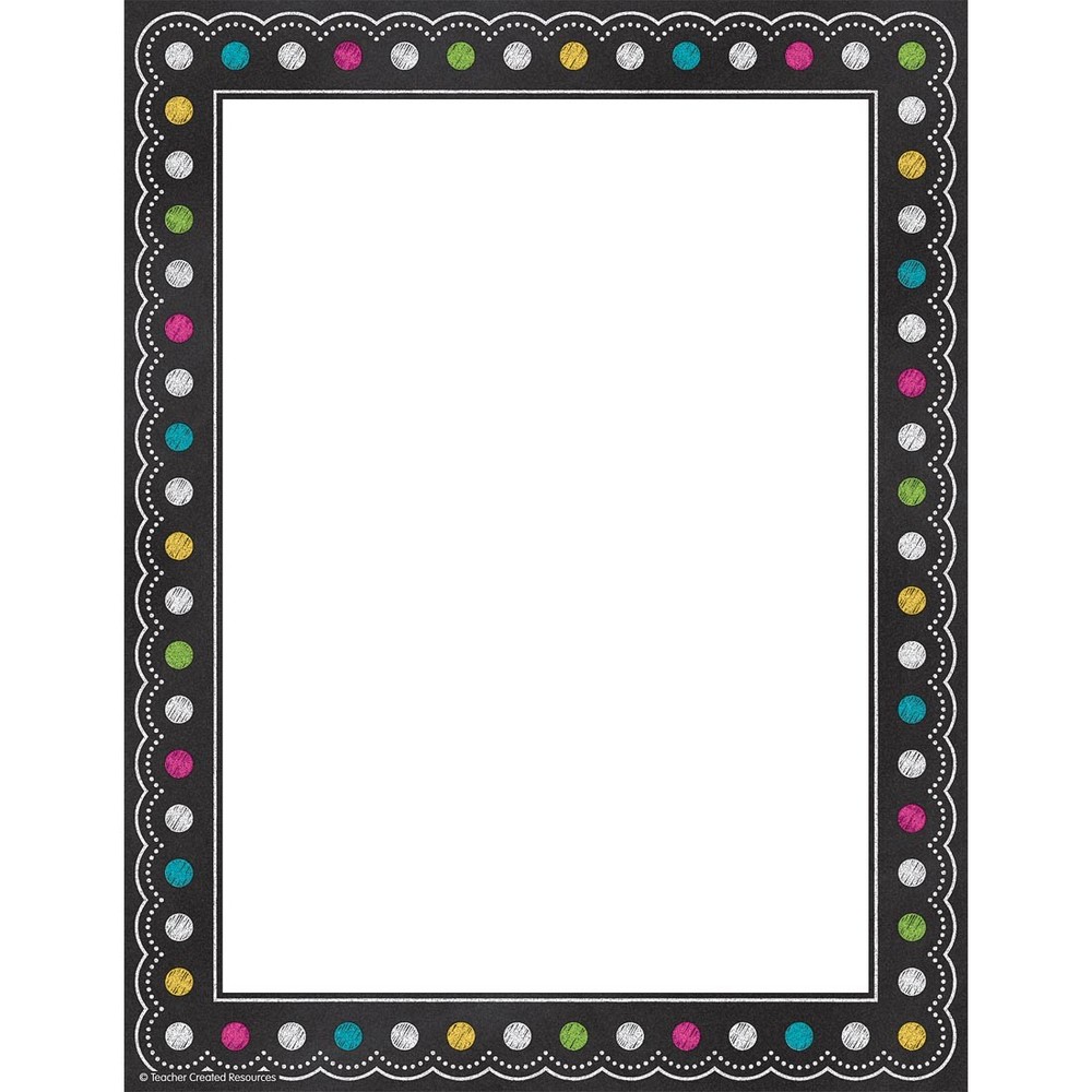 Chalkboard Brights Computer Paper by Teacher Created Resources