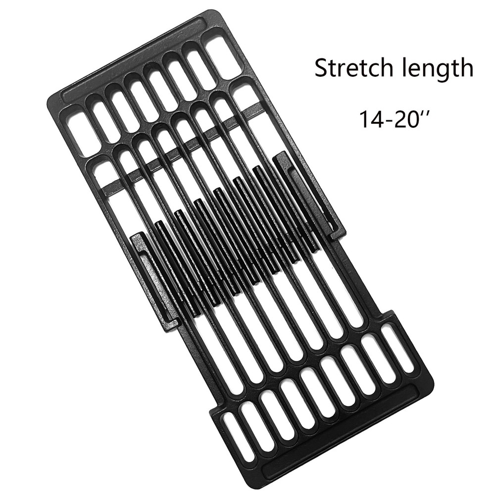 Cast Iron Adjustable Cooking Grates Replacement Universal Expandable Adjust C...