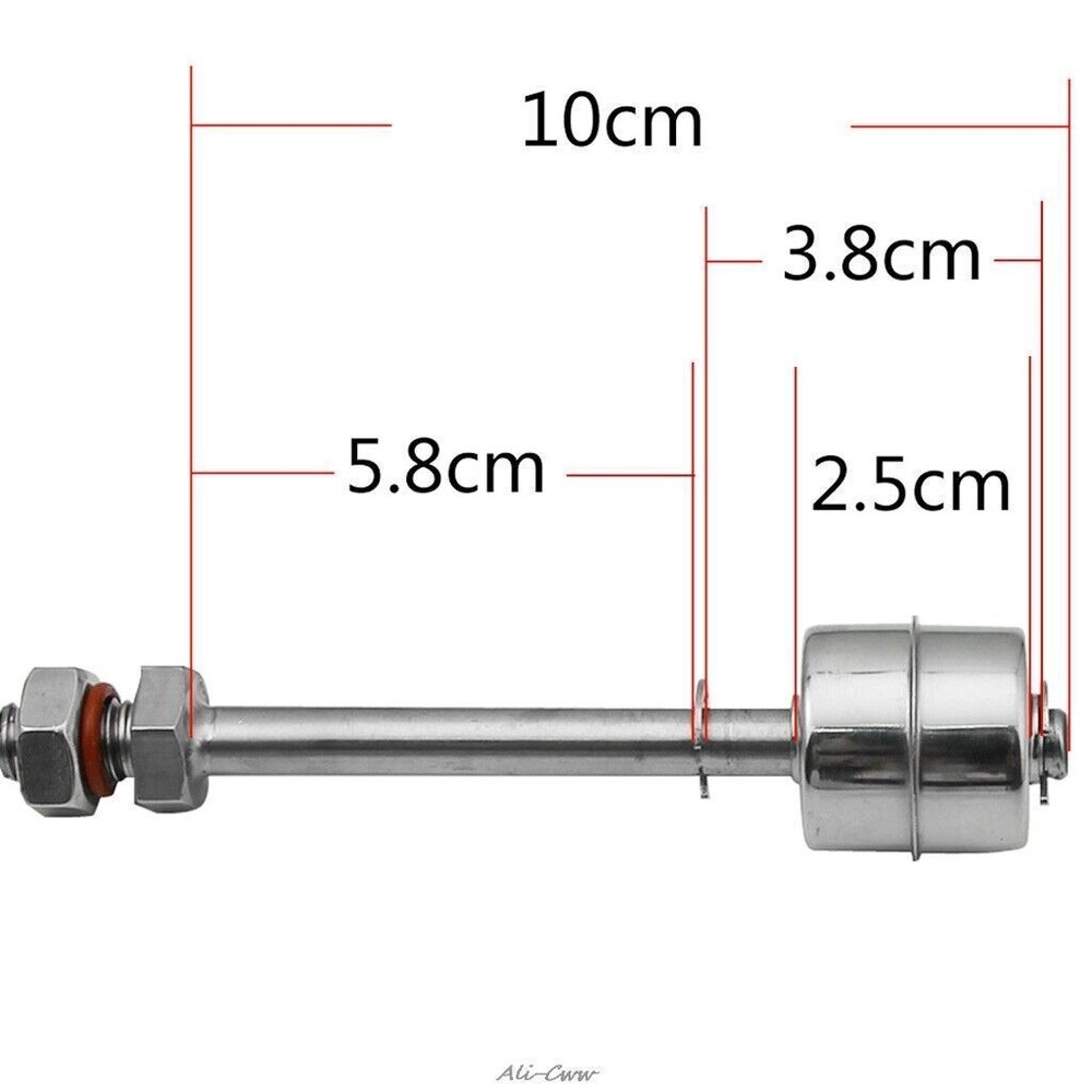 MINI 50W Indicator Vertical Water Level Sensor Stainless Steel Float Switch new