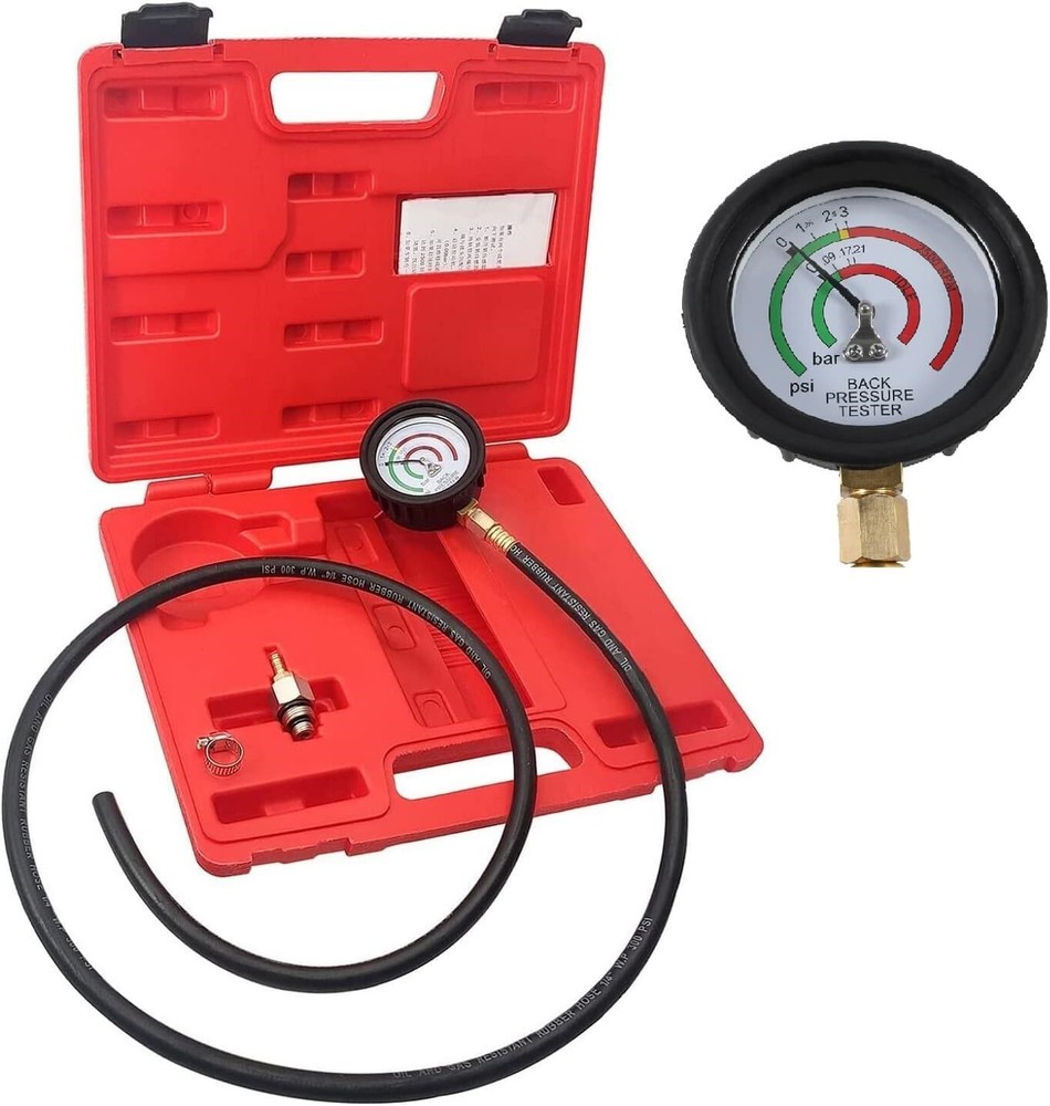 Auto Car Exhaust Back Pressure Tester Gauge Meter Diagnostic Test Tool Sensor
