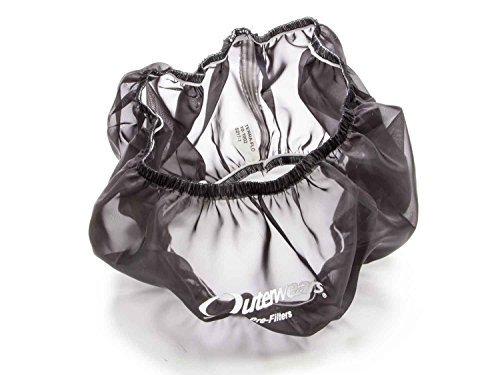 Air Filter Wrap, Pre Filter, 14 in OD, 4 in Tall, Polyester, Black, Each