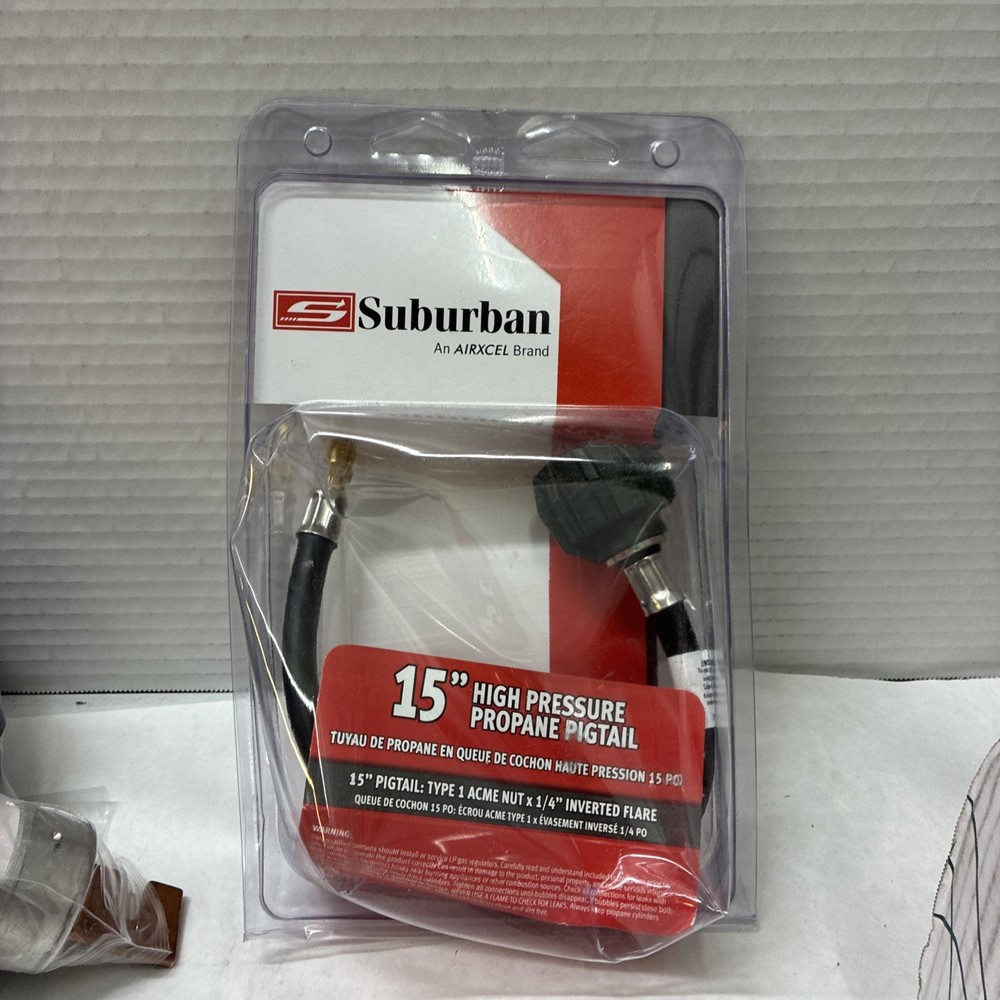 SUBURBAN LP-PT15F RV TYPE 1 ACME NUT PIGTAIL 1/4' I.