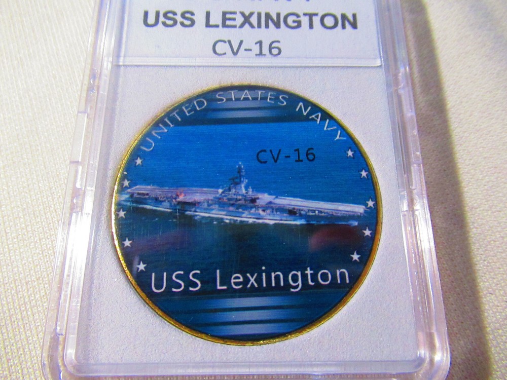 US NAVY - USS LEXINGTON CV-16 Challenge Coin