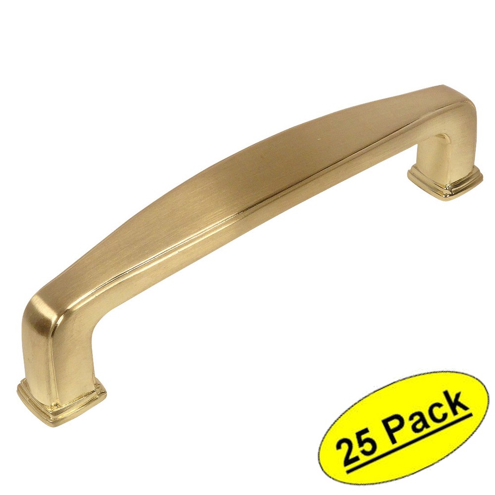 *25 Pack* Cosmas Cabinet Hardware Brushed Brass Modern Handle Pulls #4390BB