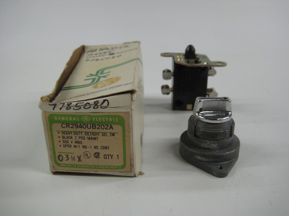 GENERAL ELECTRIC CR2940UB202A SELECTOR SWITCH NSMP