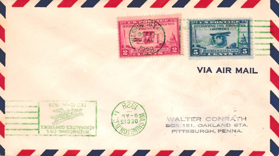 United States Scott 650 Rubberstamp Address.