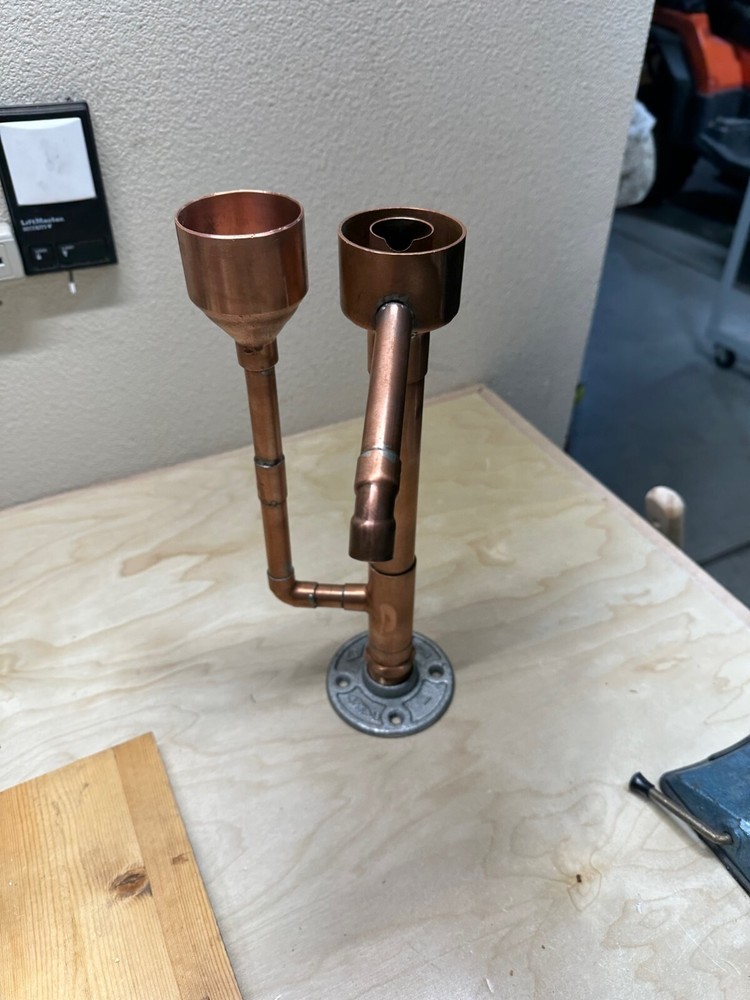 Handcrafted Copper Proofing Parrot for distilling. Fully assembled Free shipping