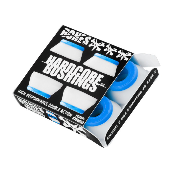 Bones Hardcore Bushings -  Soft White/Blue