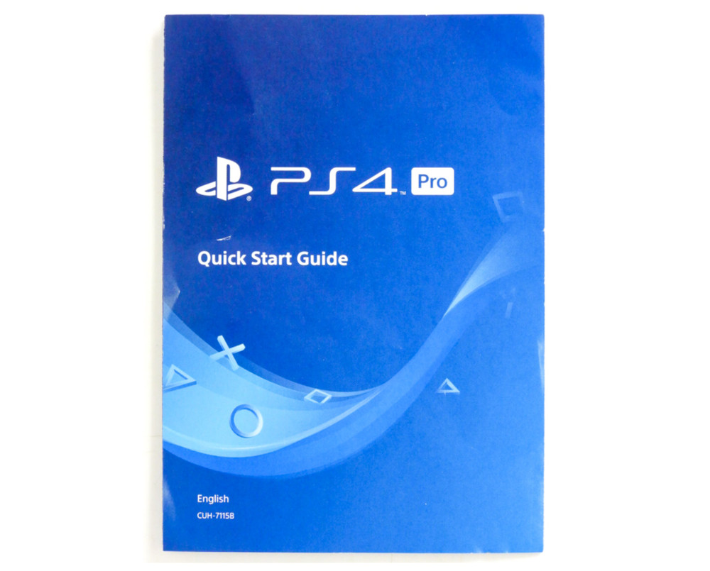 PlayStation 4 PS4 Pro System Quick Setup Installation Guide
