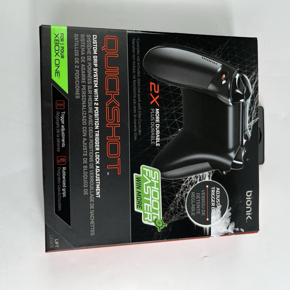BIONIK Xbox One Quickshot Custom Controller Grip And Dual Trigger Locks