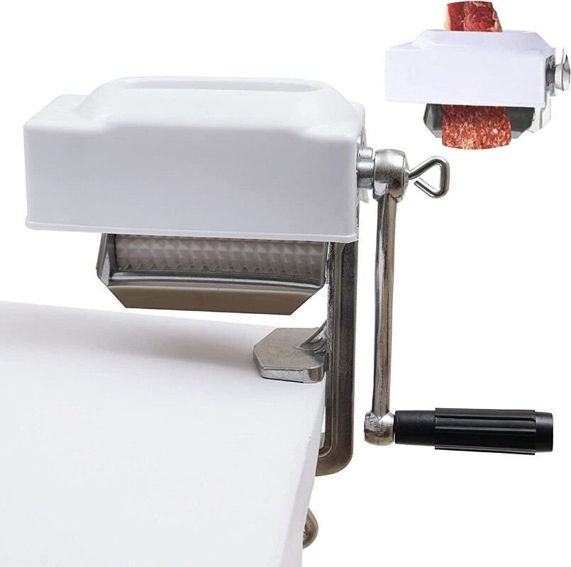 Manual Aluminum Meat Tenderizer, Compact Household Meat Tenderizer, Small-Sized