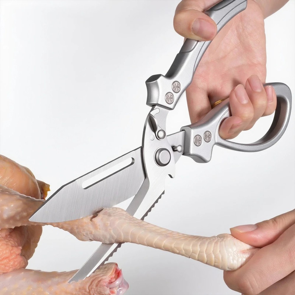 Multifunctional Kitchen Scissors Restaurant Outdoor Use Chicken Bone BBQ Sharp D