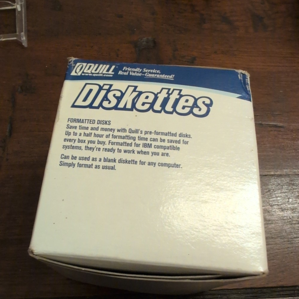 Quill 3.5 Diskette New Sealed 25ct