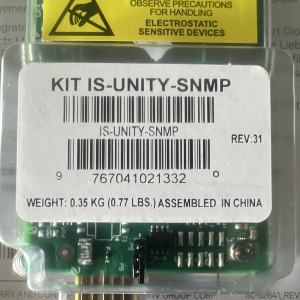 Liebert IS-UNITY-SNMP REV:31