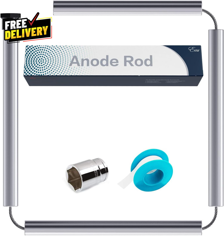 44" Aluminum Zinc Anode Rod for Water Heater with Hex Socket Tool & Teflon…