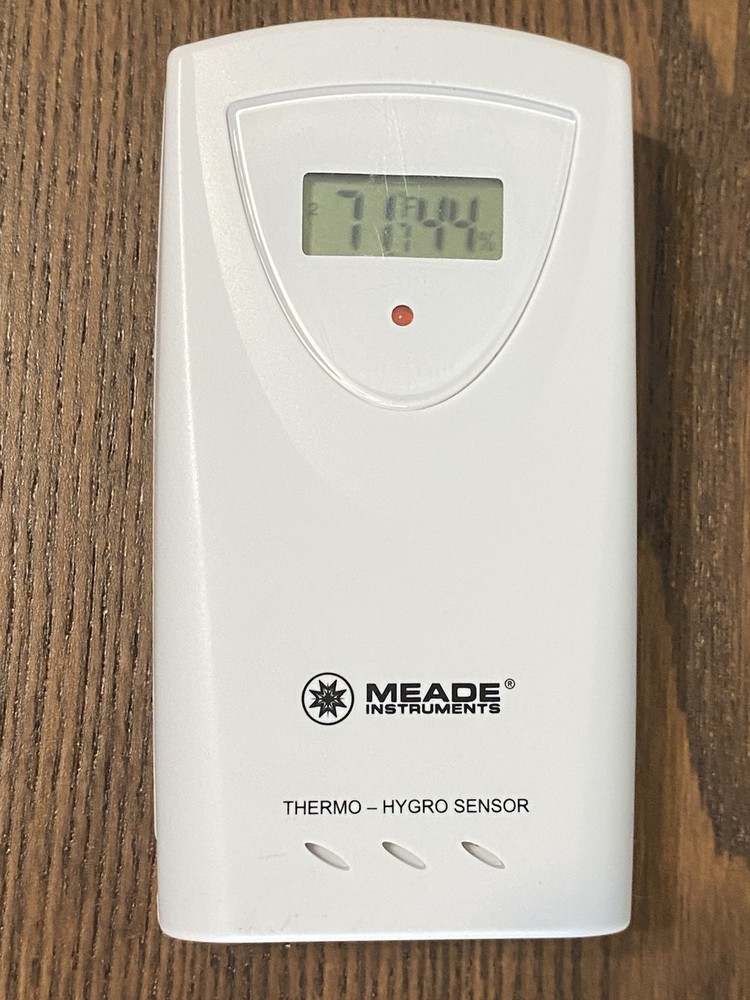 Meade Instruments Thermo-Hygro Sensor Model TS33C White Tested Working