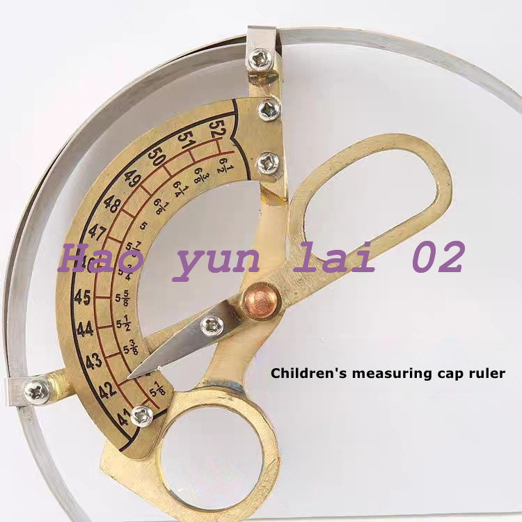 1PCS New Copper Scissor Type Ruler Hat Caliper Ring Compass Cap Measuring Tools