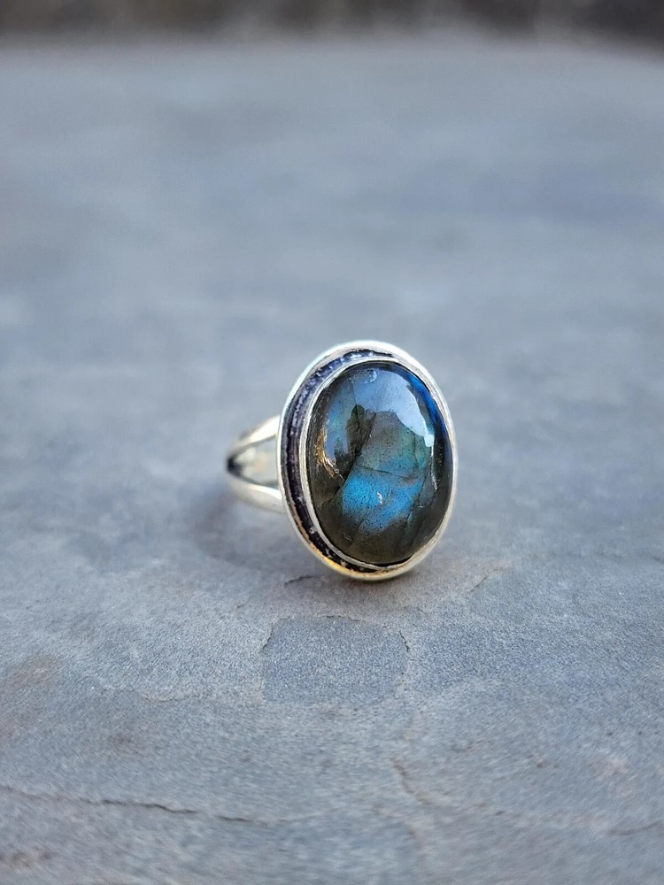 Labradorite Ring, 925 Silver Ring, Statement Ring, Boho Ring, Statement ring