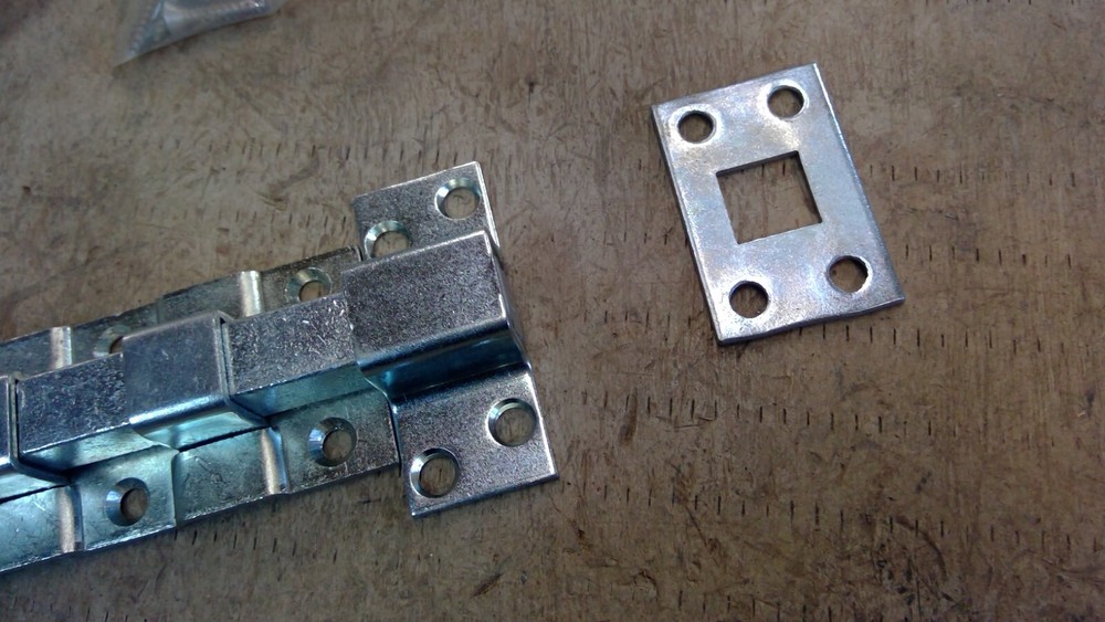 2 NEW SECURITY 8" HEAVY DUTY SQUARE SPRING BOLTS LATCHES LOCKS