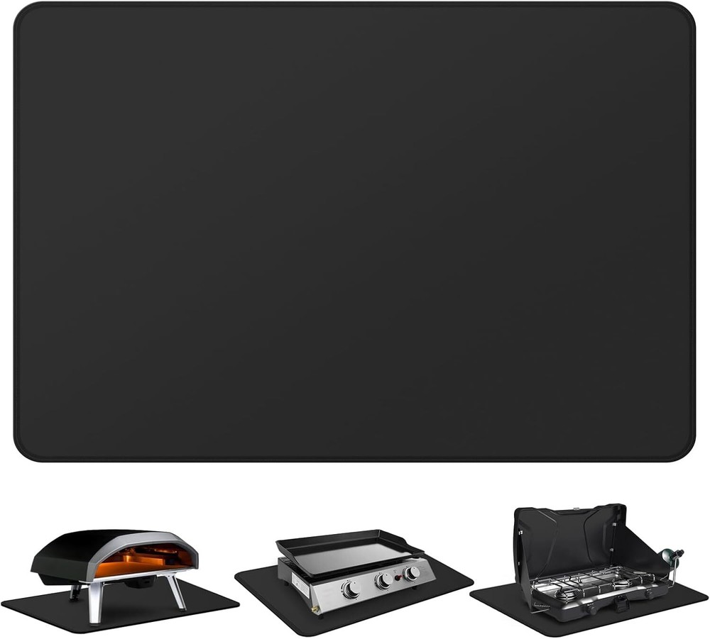 FLASLD Fireproof & Waterproof under Blackstone Griddle BBQ Mat, Protect Your Pre