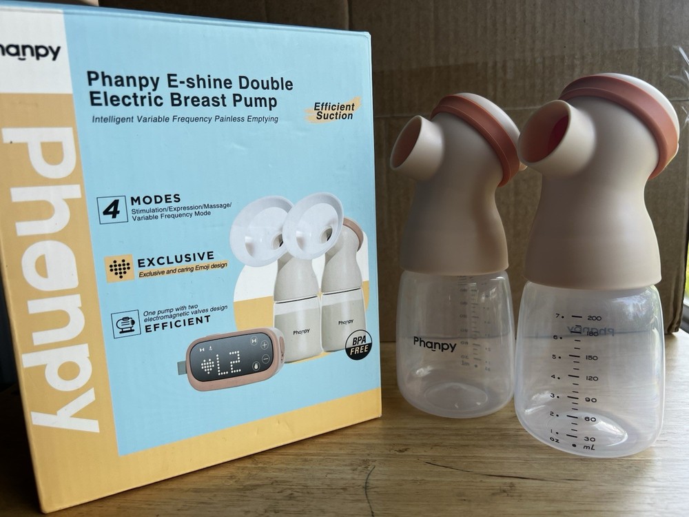 Phanpy E-shine Double Electric Breast Pump - 4 Modes - Intelligent Variable Freq