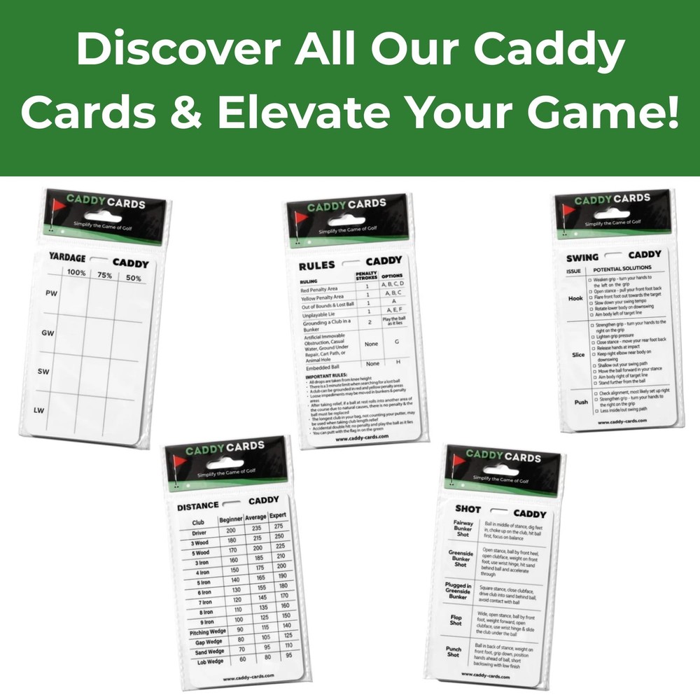 Rules Caddy â€“ USGA Rules of Golf 2026 Quick Reference Card â€“ Golf Bag Tag...
