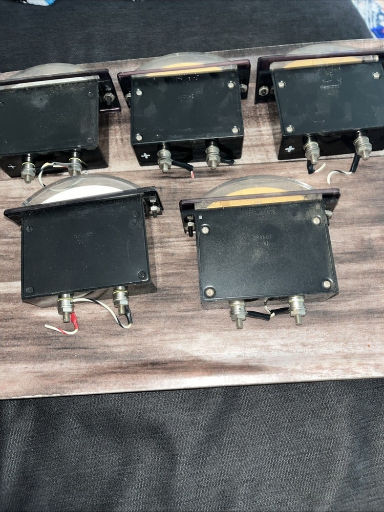 International Instruments Panel Meter Lot Of 5 Untested