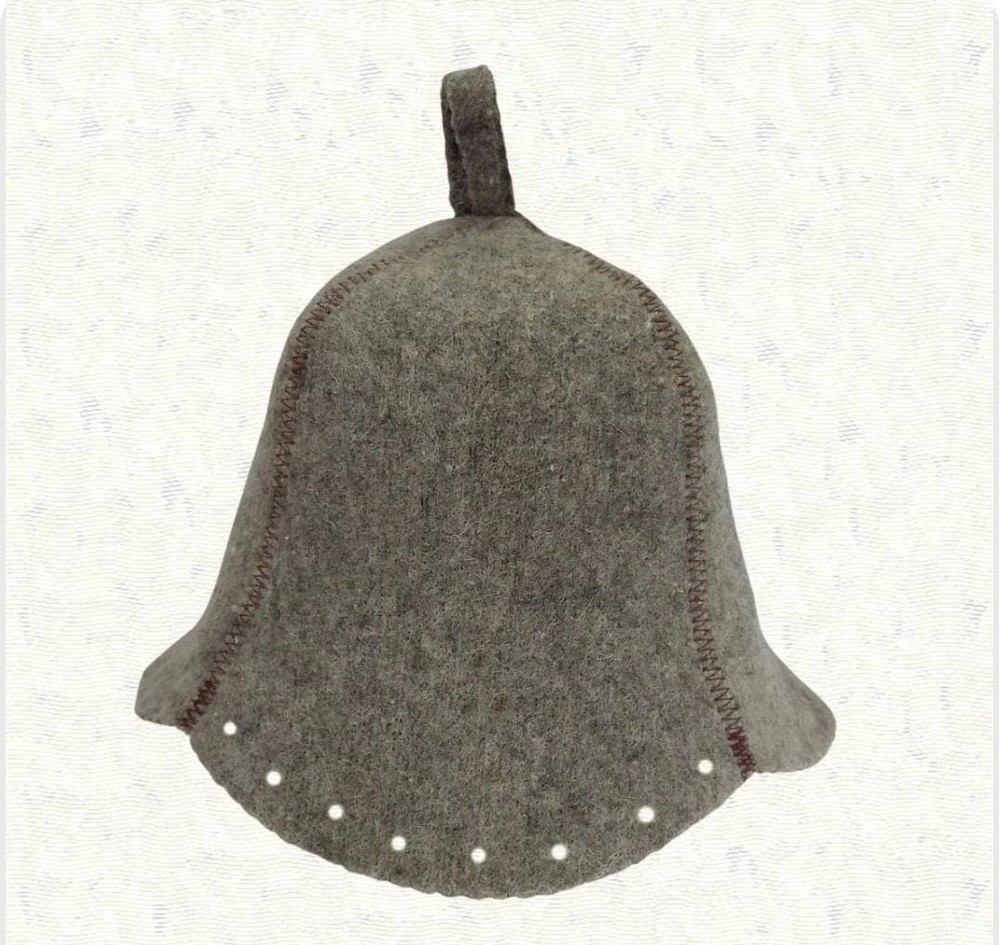 Wool Sauna Hat, Thermal Head Protection, Sauna Accessories