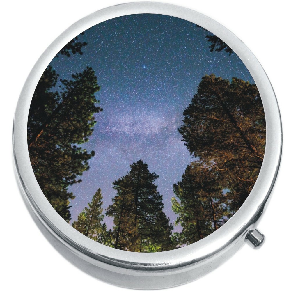 Stars Tree Medicine Vitamin Compact Pill Box