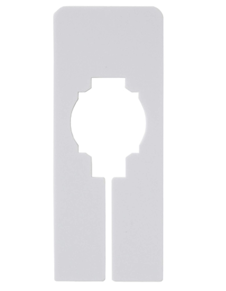 White Rectangular Clothing Size Dividers Blank Kit of 50 Organizing