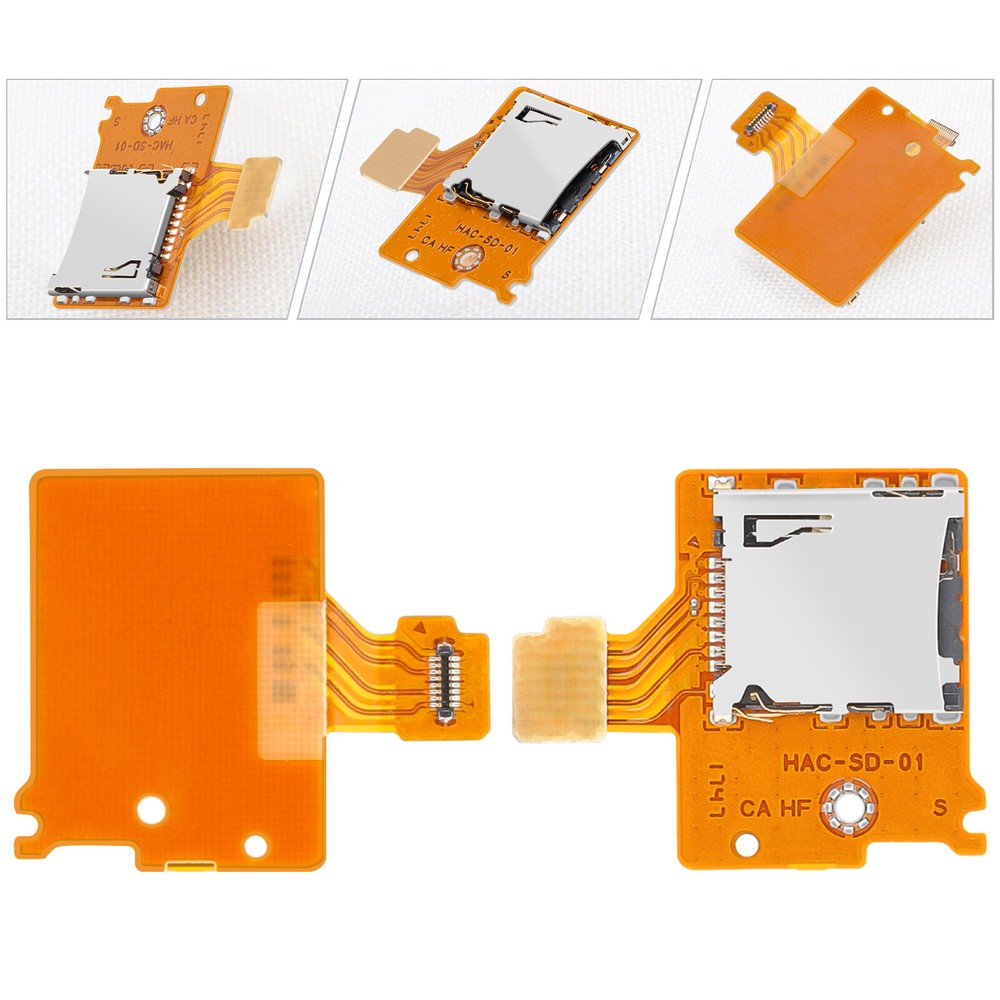 2pcs Micro SD Card Slot Socket Reader Replacement for Nintendo Switch HAC-SD-01
