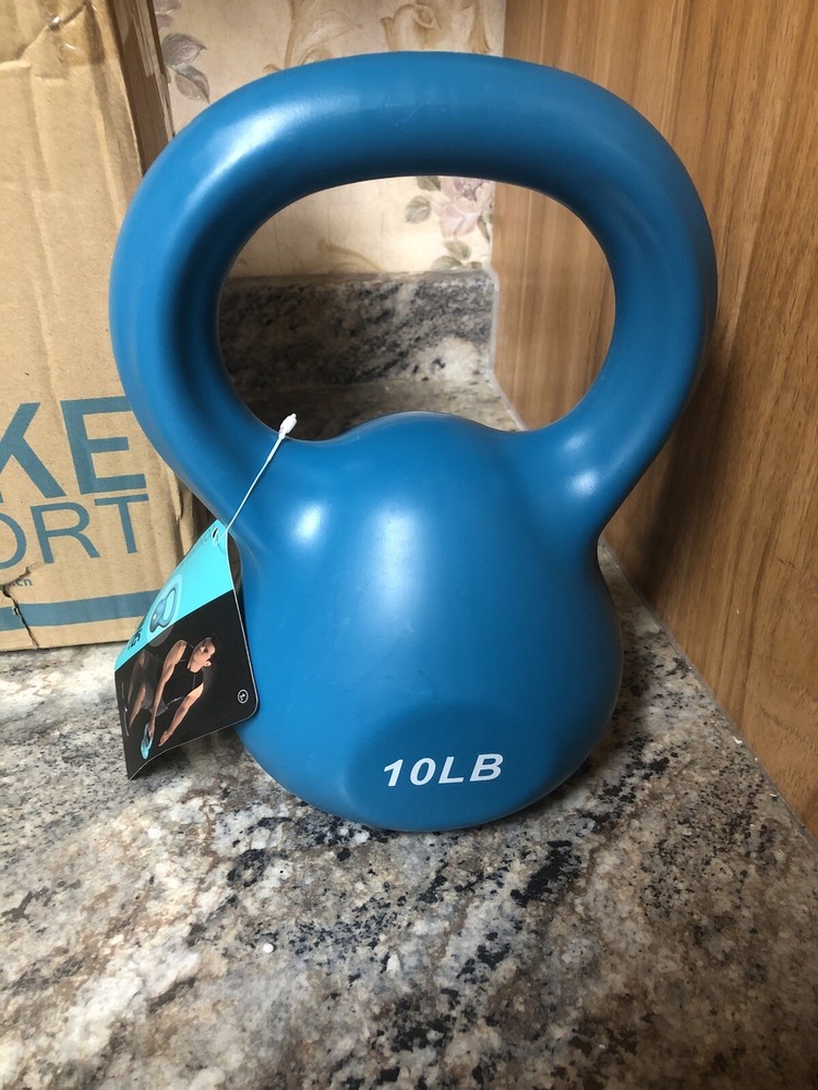 Open Box Mike Sport 10lb Blue Kettlebell