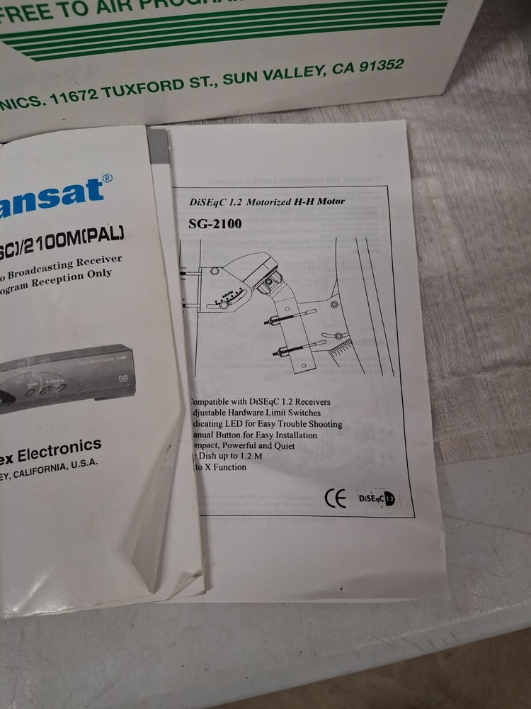 Pansat 2100A Digital Video Broadcasting Satellite Receiver in Box