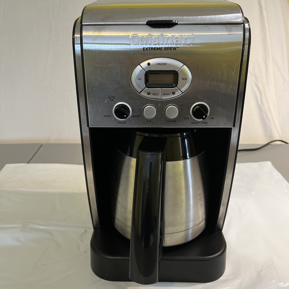 Cuisinart DCC-2750 Extreme Brew 12-Cup Programmable Coffee Maker Silver & Black