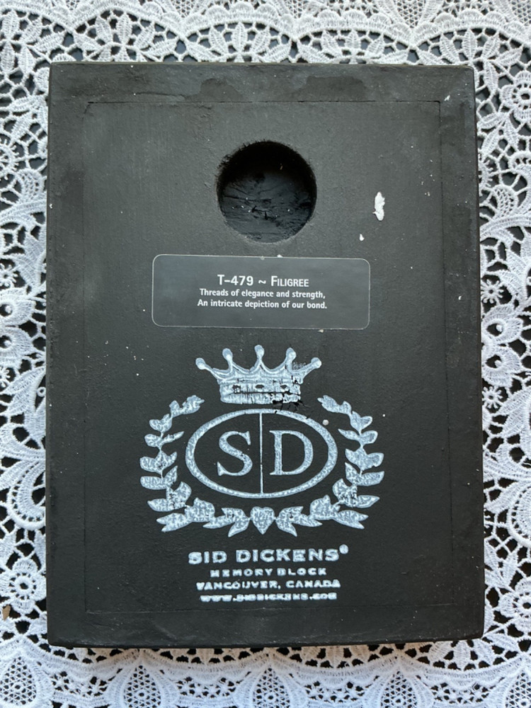 NEW Sid Dicken Memory Tile T479 'FILIGREE' - Vintage Lace