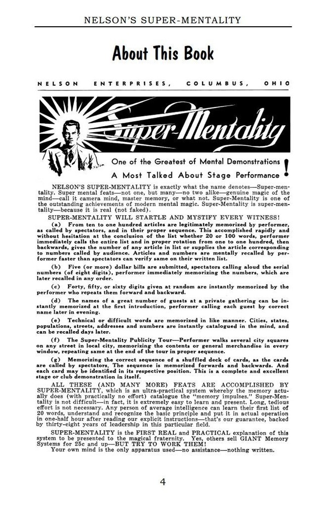Super Mentality by Robert A. Nelson (incl. counting cards bonus method)
