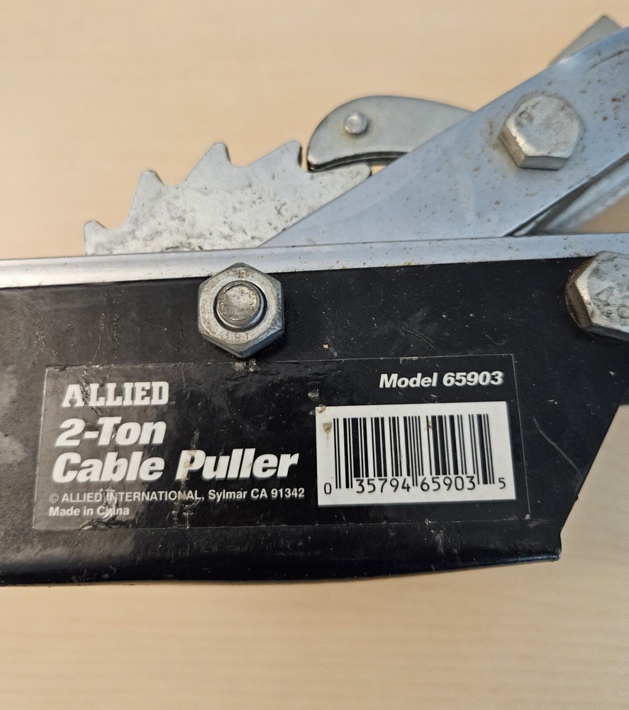 Allied International 65903CB 2 Ton Double Gear Cable Puller