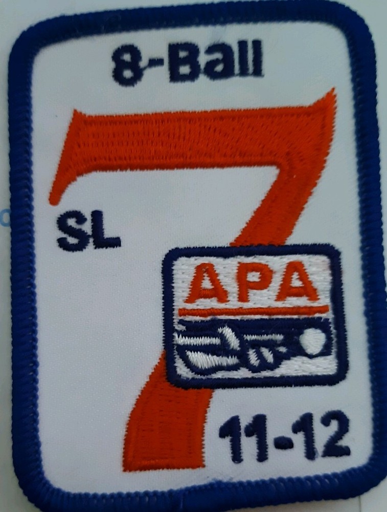 🔥💥APA SKILL LEVEL 7 PATCH AMERICAN POOLPLAYERS 2012-2013🎱💥🔥