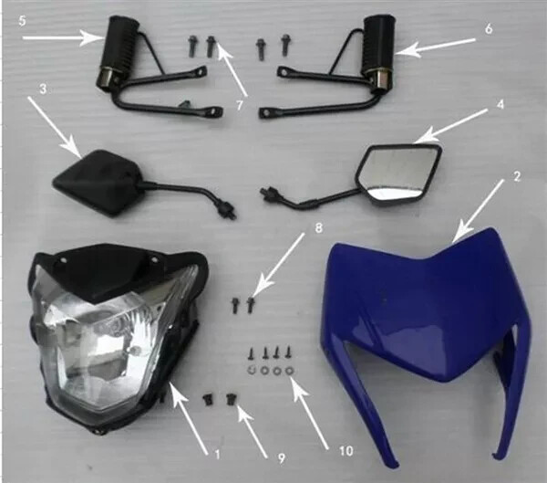 Hawk 250 Rubber Sleeves (Headlight-Stem) (Please see #9 for image)