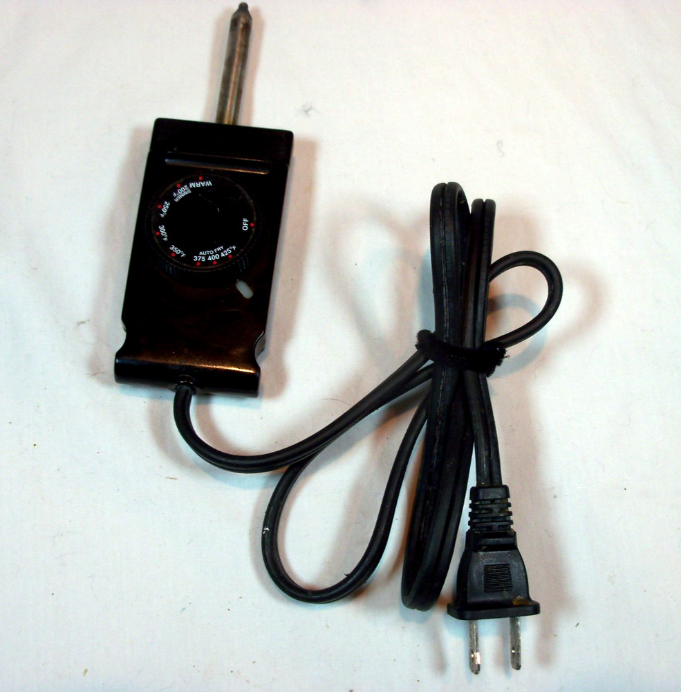 Electric Skillet Temperature Control Rival Heat Probe Powered Cord MPTC-3