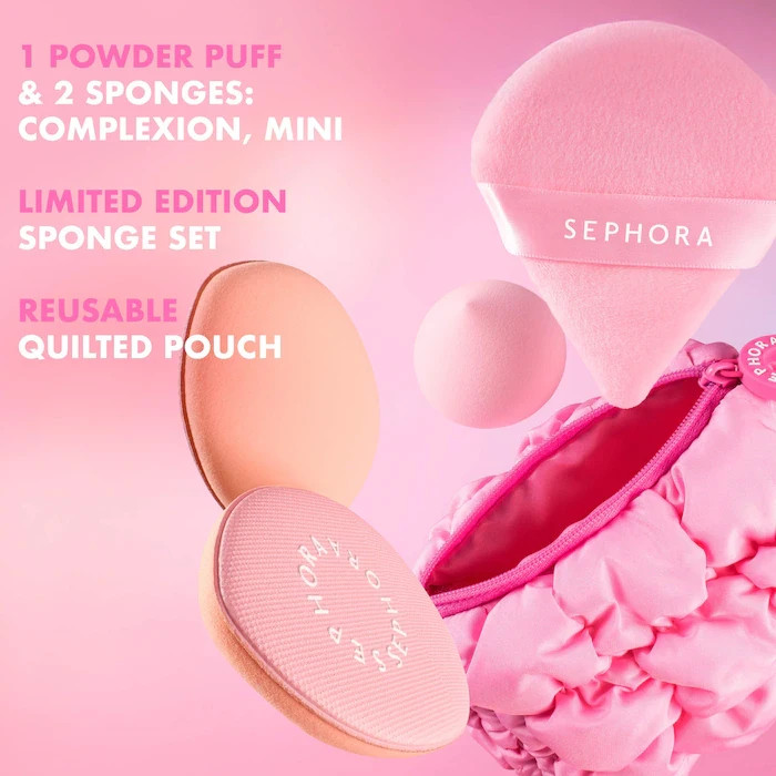 NIB Authentic SEPHORA COLLECTION Pillow Dream Makeup Sponge 5-piece Set