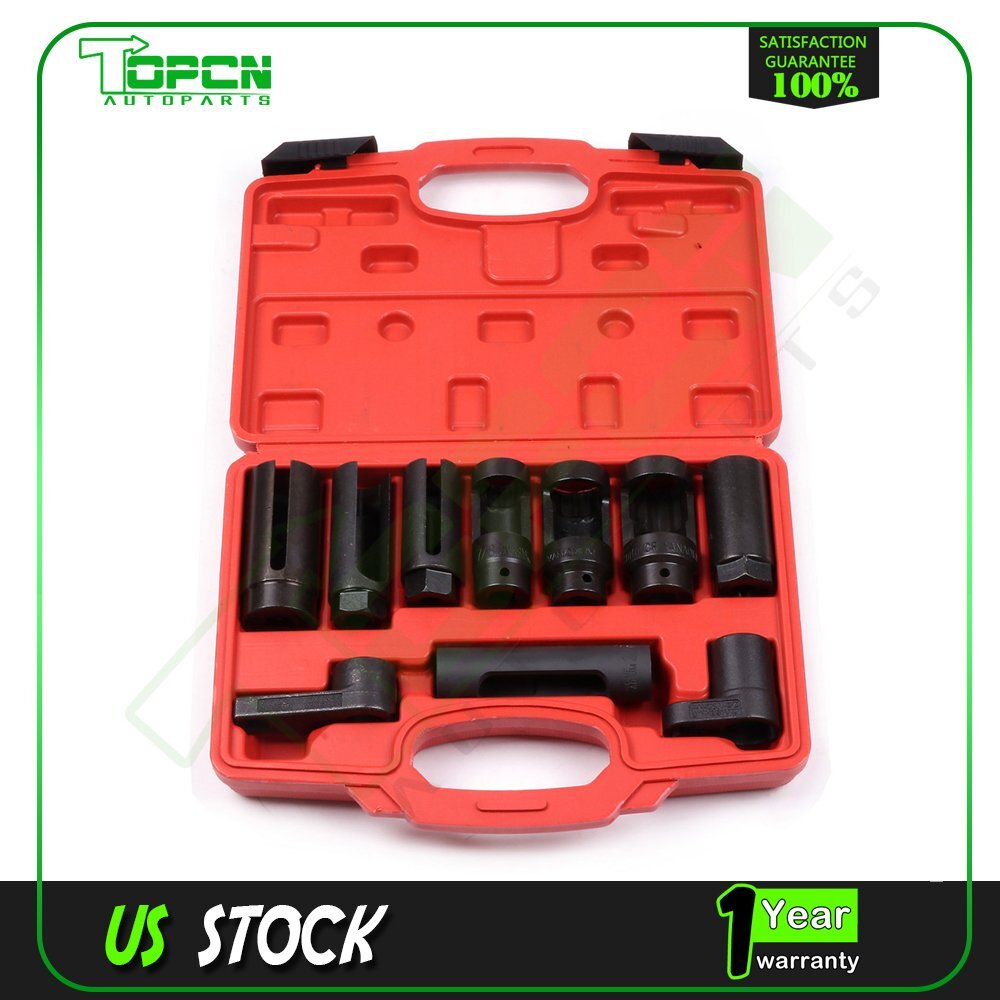Sensor Oil Pressure Sending Unit Socket Set Oxygen Injection Tool Sets10Pcs