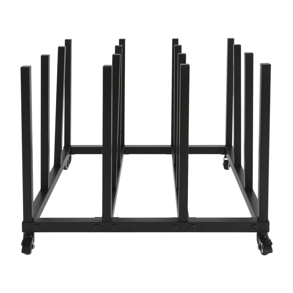 Mobile Blueprint Storage Stand with 16 Rolls Capacity File Roll Storage Cart